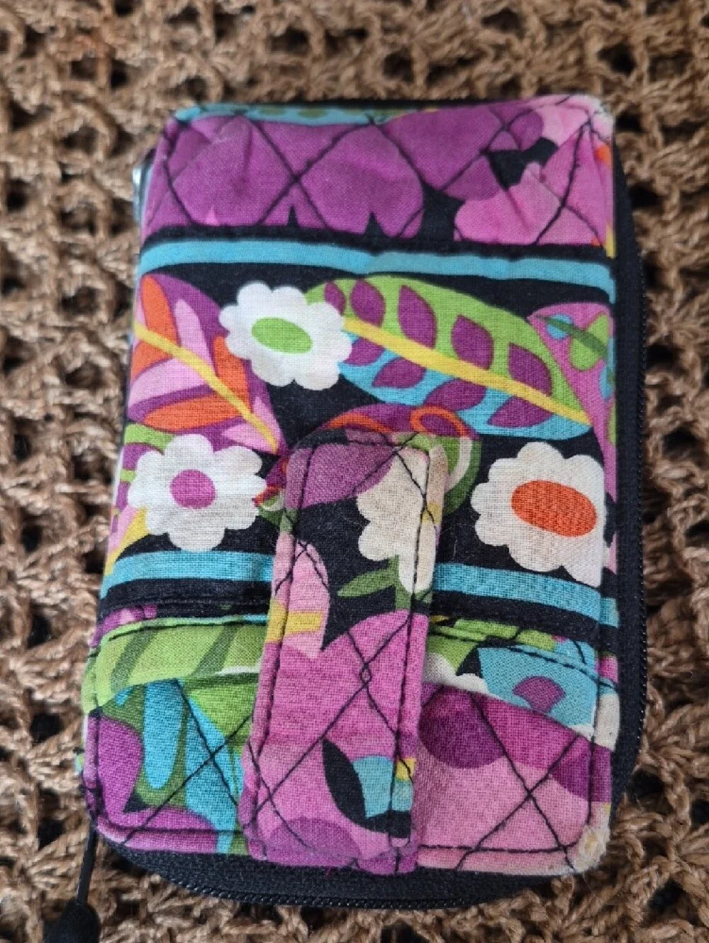 Vera Bradley Pink Floral Quilted Wallet & ID Holder Bundle - Picture 2 of 11